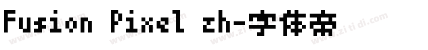 Fusion Pixel zh字体转换